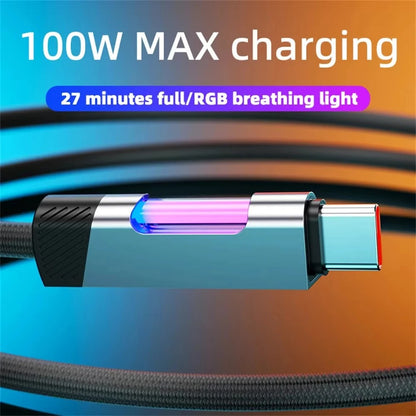 NeoCharge™ RGB Fast Cable — 100W Ultra-Fast Charging
