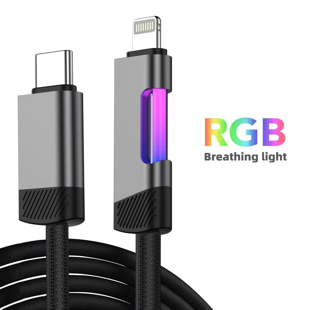 NeoCharge™ RGB Fast Cable — 100W Ultra-Fast Charging